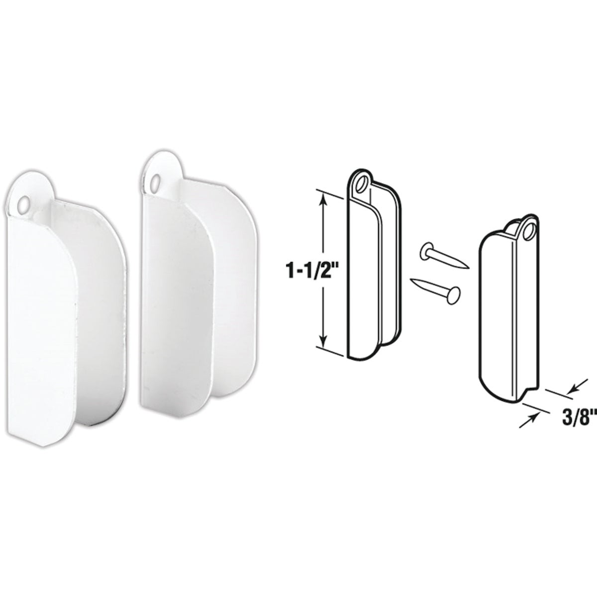 Prime-Line White Top Hanger (6 Pair)