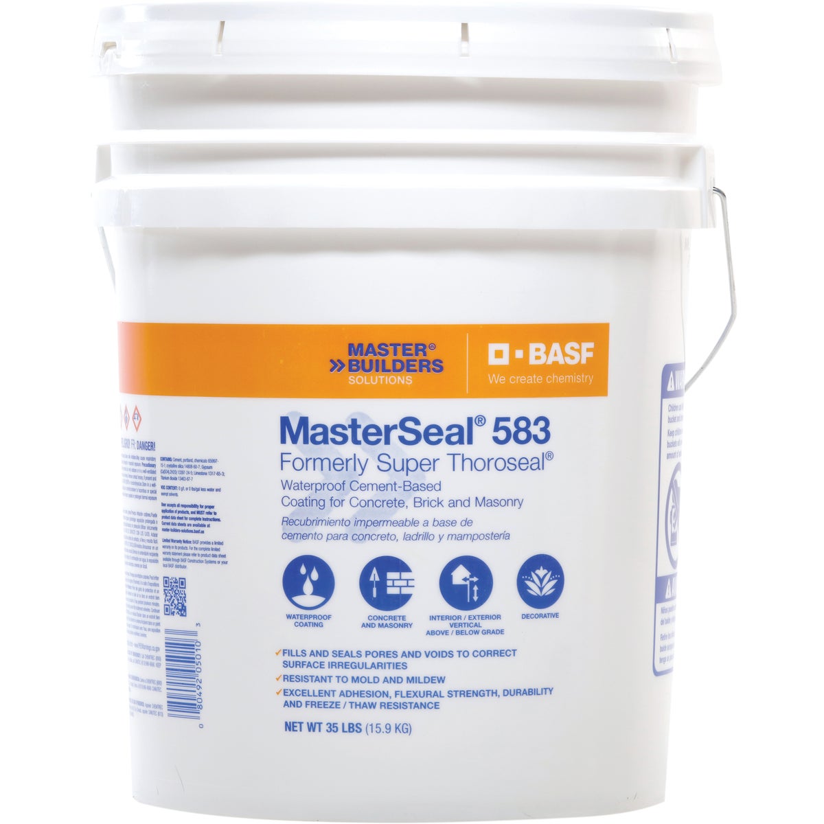 MasterSeal 583 5 Gal. White Masonry Waterproofer
