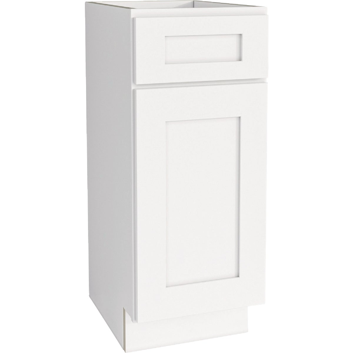 CraftMark Plymouth Shaker 12 In. W x 24 In. D x 34.5 In. H Ready to Assemble White Base Kitchen Cabinet
