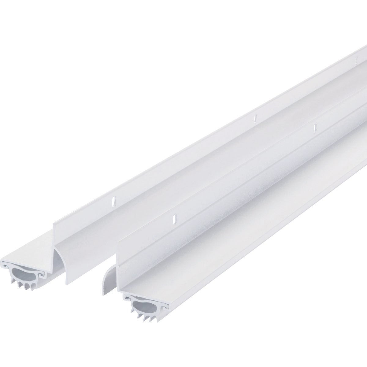 M-D 1.75 In. W. x 1.25 In. H. x 36 In. L. White Vinyl L-Shaped Door Bottom with Drip Cap for 1-3/8 & 1-3/4 In. Door