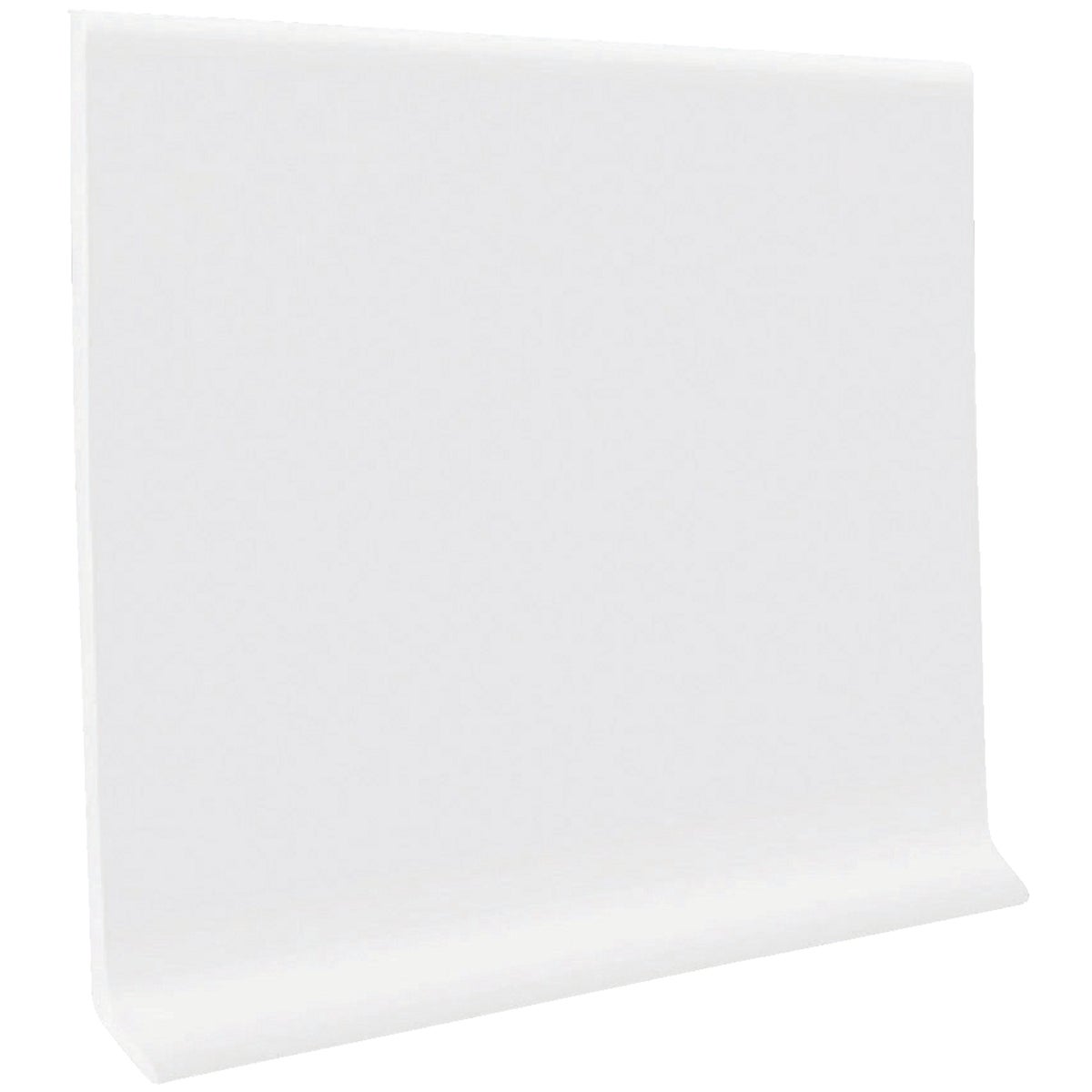 Roppe 4 In. x 4 Ft. Snow White Vinyl Dryback Wall Cove Base