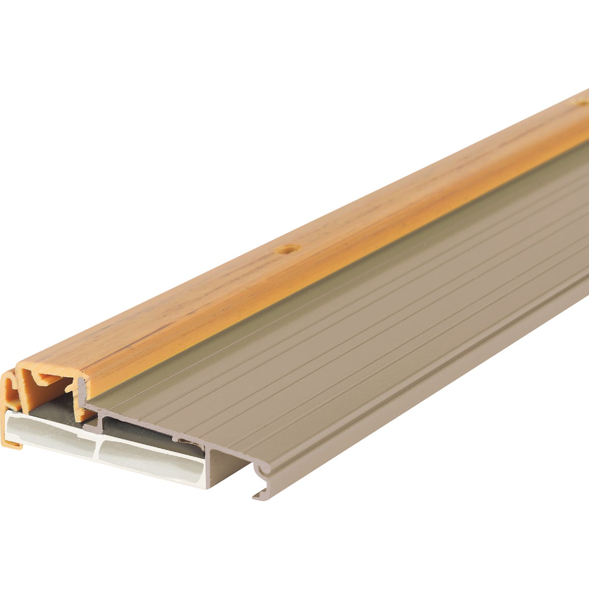 M-D Adjustable 36" L x 4-9/16" W x 1-5/8" H Premium Nickel Threshold
