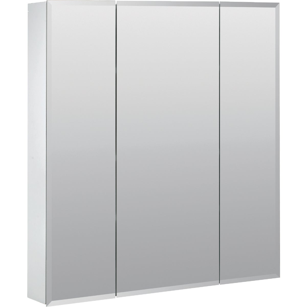 Zenith Frameless Beveled 23-5/8 In. W x 25-1/2 In. H x 4-1/2 In. D Tri-View Surface Mount Medicine Cabinet