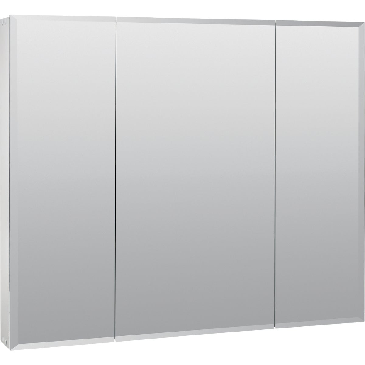 Zenith Frameless Beveled 35-7/8 In. W x 29-7/8 In. H x 4-1/2 In. D Tri-View Surface Mount Medicine Cabinet