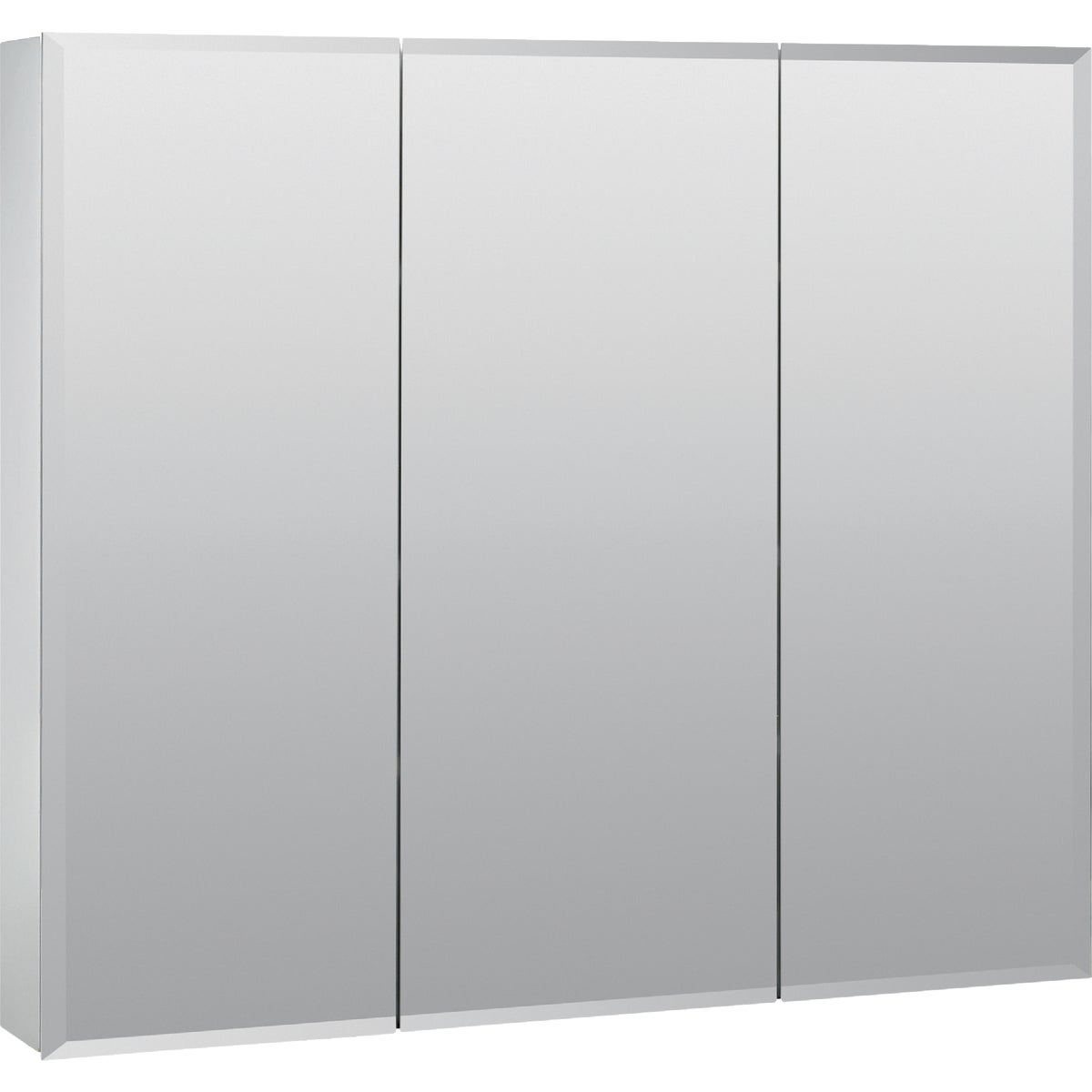 Zenith Frameless Beveled 29-5/8 In. W x 25-3/8 In. H x 4-1/2 In. D Tri-View Surface Mount Medicine Cabinet