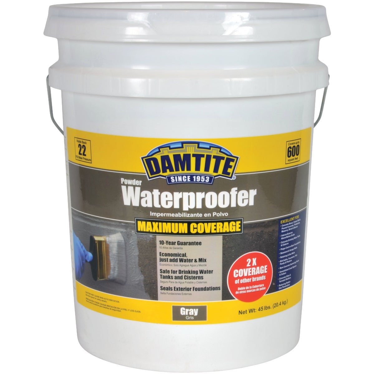 Damtite 45 Lb. Gray Powder Masonry Waterproofer