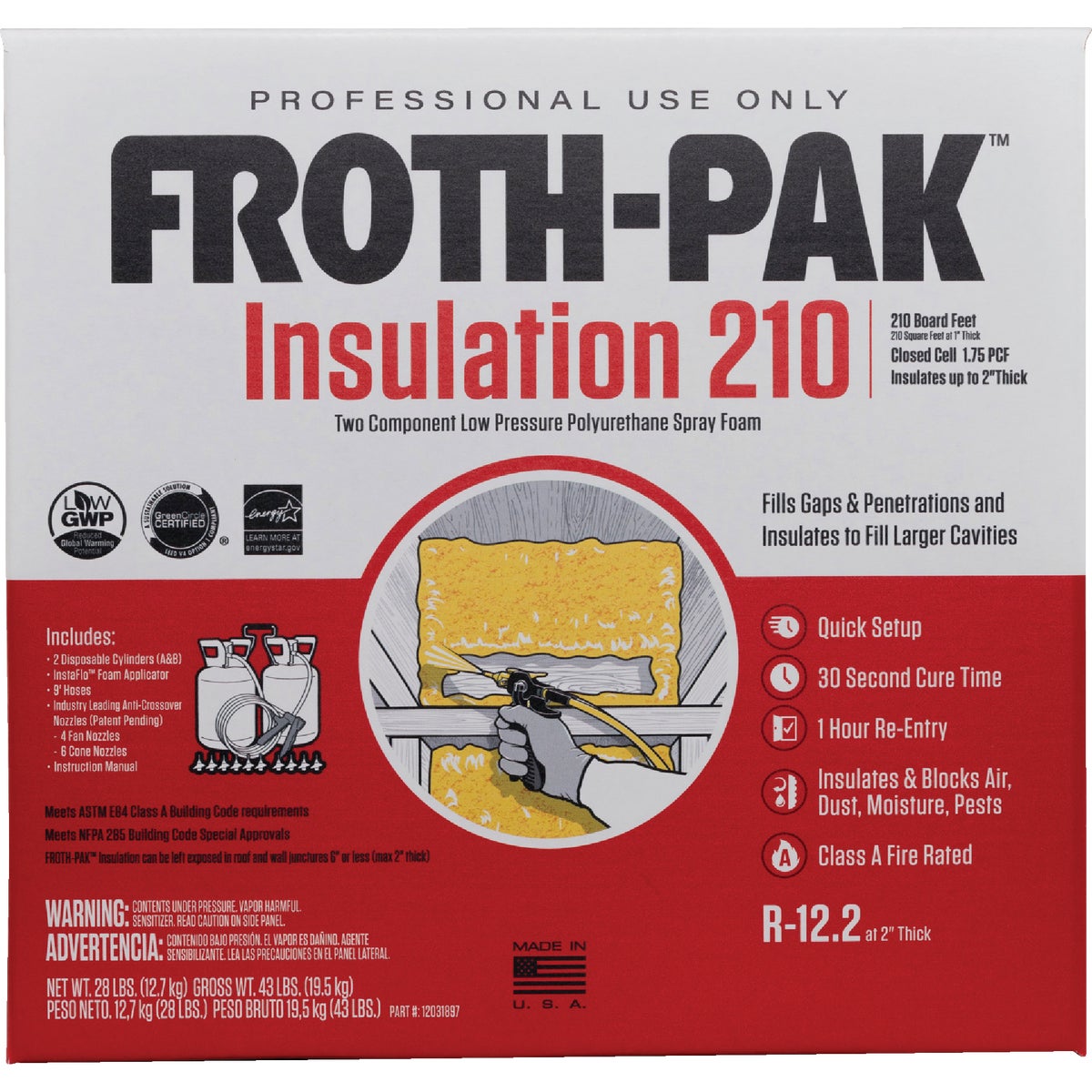 Froth-Pak 210 Two-Component Polyurethane Foam Insulation Kit