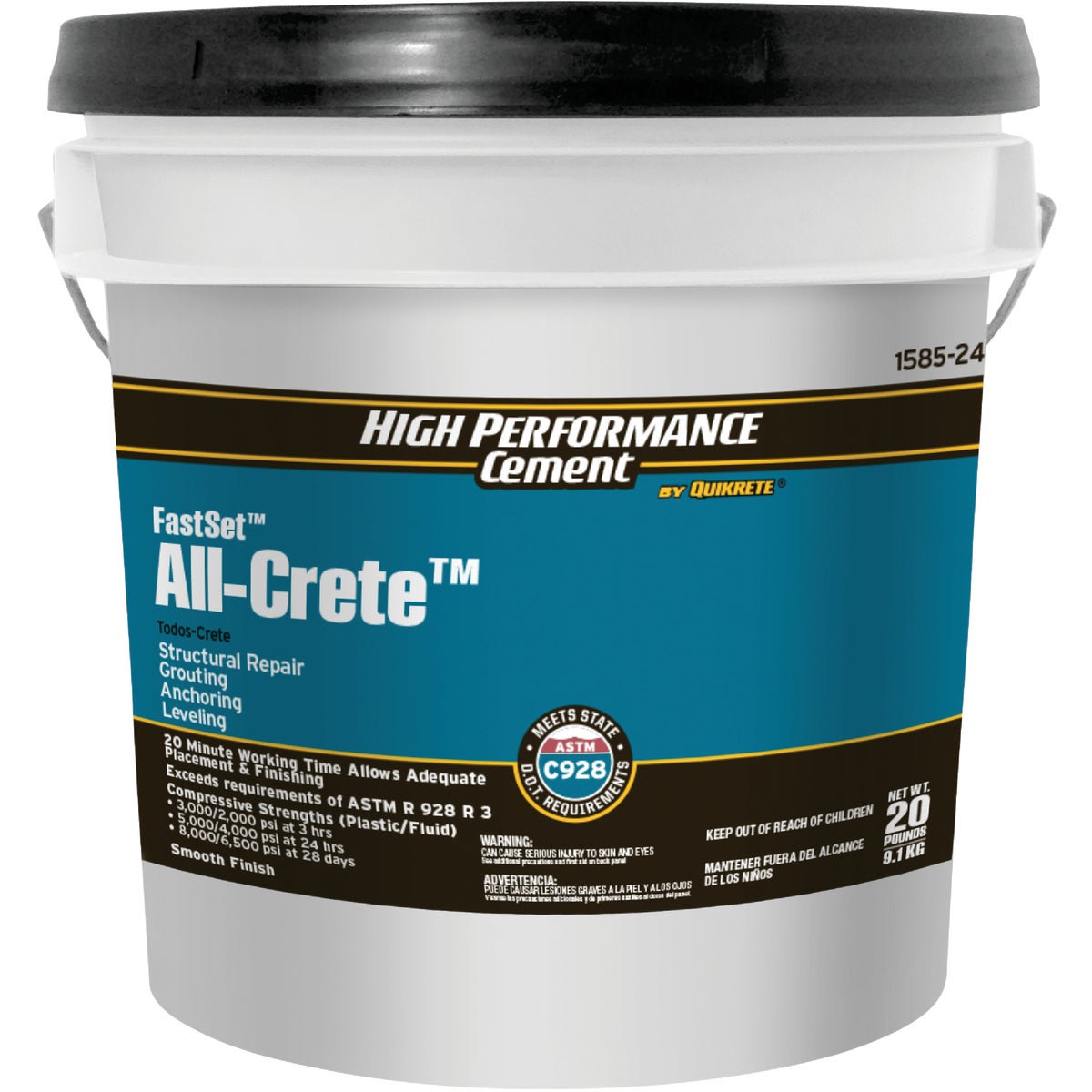 Quikrete Fast Set 20 Lb All-Crete Non-Shrink Grout