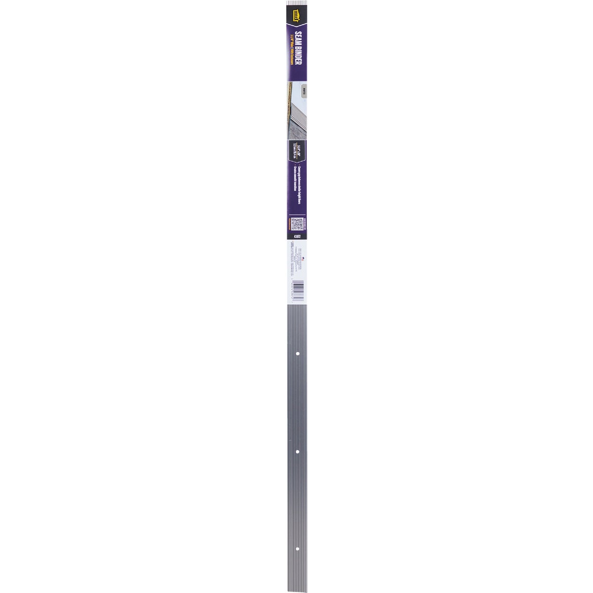M-D Pewter 1-1/4 In. x 3 Ft. Aluminum Seam Binder