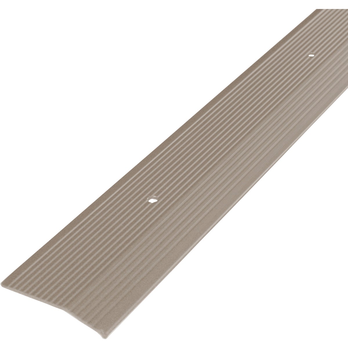 M-D Pewter Fluted 2 In. x 3 Ft. Aluminum Carpet Trim Bar, Extra Wide