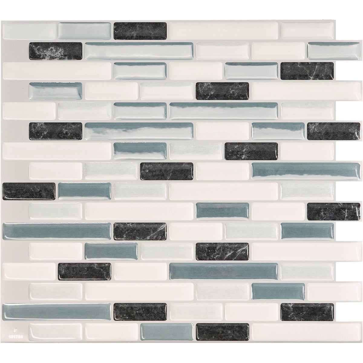Smart Tiles Approx. 10 In. x 10 In. Glass-Like Vinyl Backsplash Peel & Stick, Muretto Brina Mosaic (4-Pack)