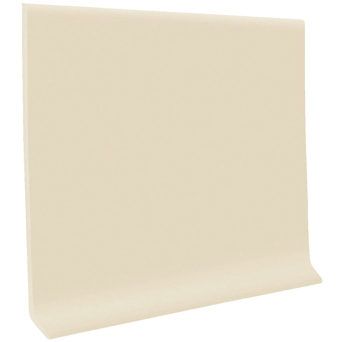 Roppe 2-1/2 In. x 4 Ft. Almond Vinyl Dryback Wall Cove Base