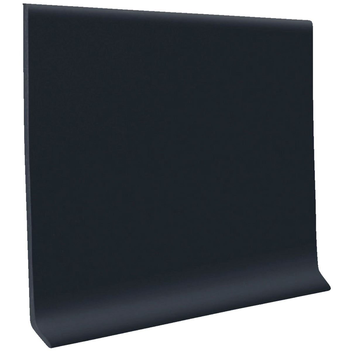 Roppe 2-1/2 In. x 4 Ft. Black Vinyl Dryback Wall Cove Base