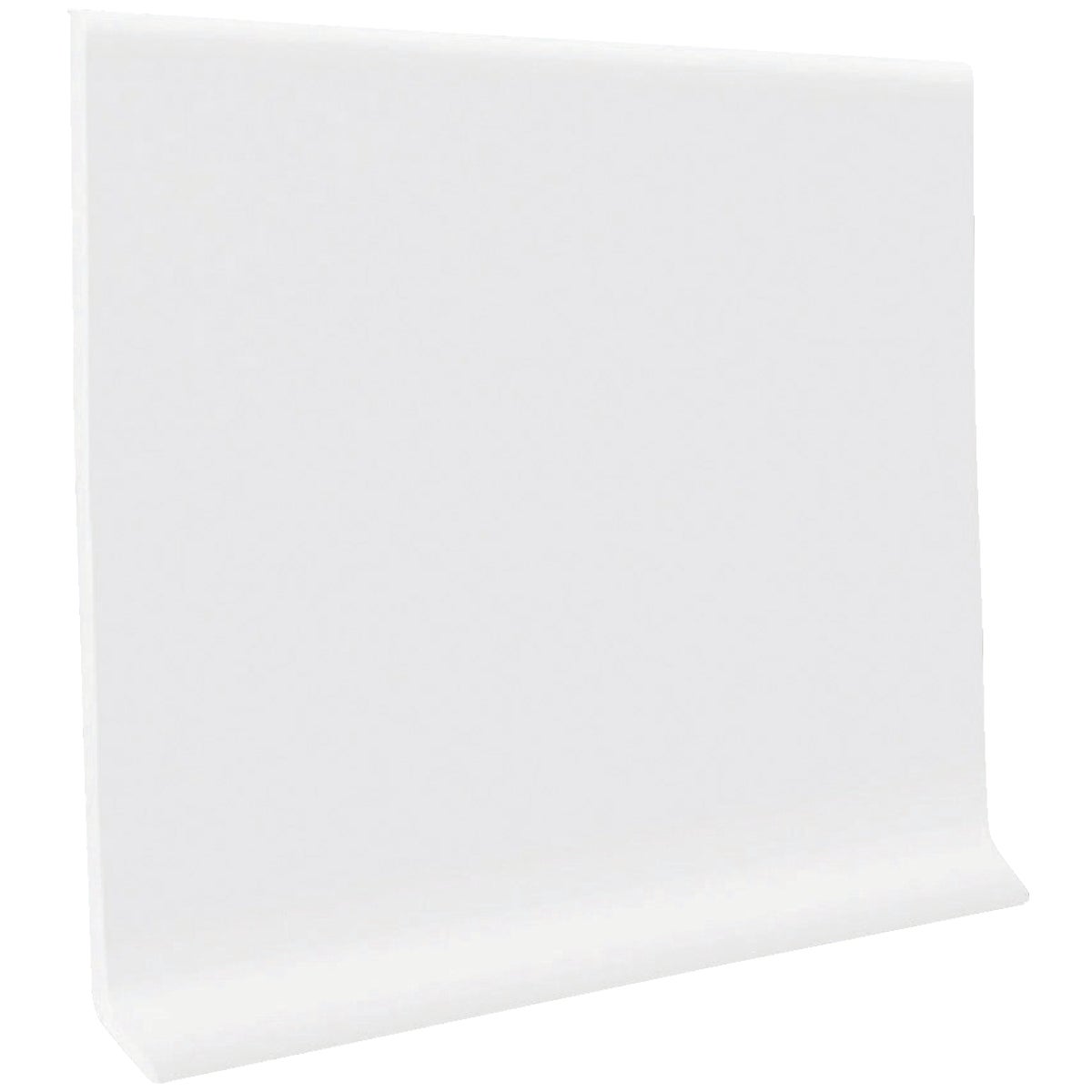 Roppe 2-1/2 In. x 4 Ft. Snow White Vinyl Dryback Wall Cove Base