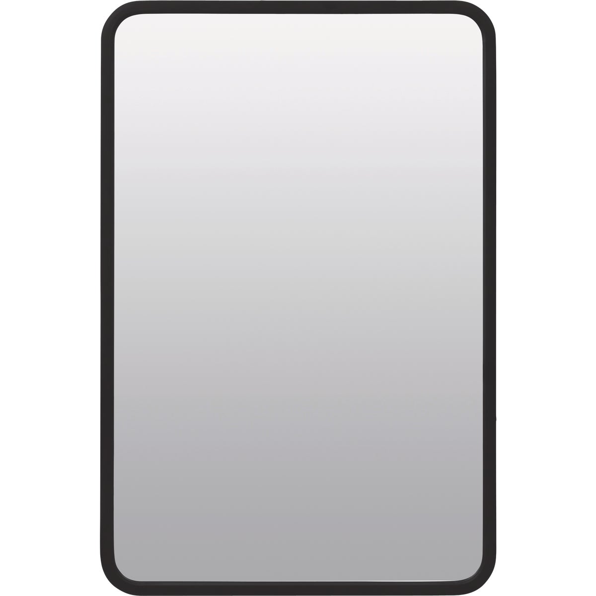 Zenna Home Designer Series Black 16 In. W x 24 In. H x 5 In. D Single Mirror Surface/Recess Mount Rectangle Medicine Cabinet