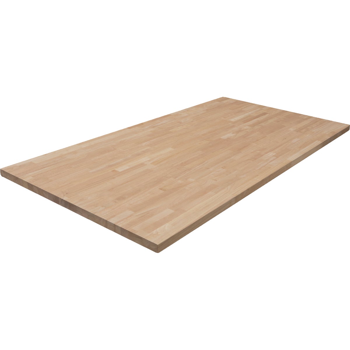 VT Industries CenterPointe 39 In. x 74 In. x 1.5 In. Unfinished Hevea Wood Butcher Block Countertop