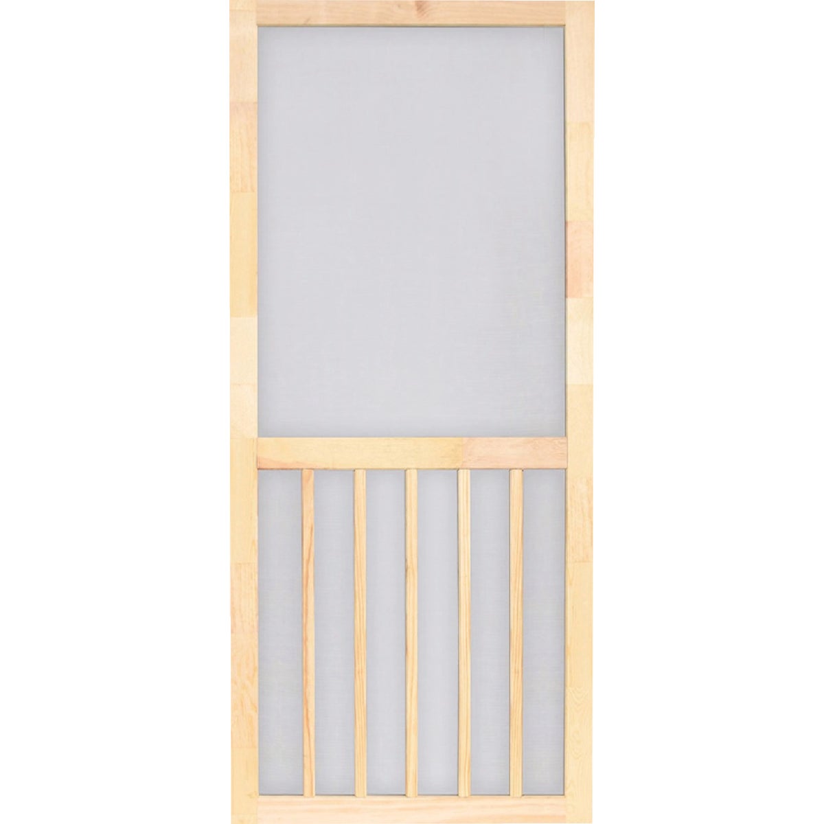 Screen Tight 5-Bar 32 In. W x 80 In. H x 1 In. Thick Natural Wood Screen Door Screen