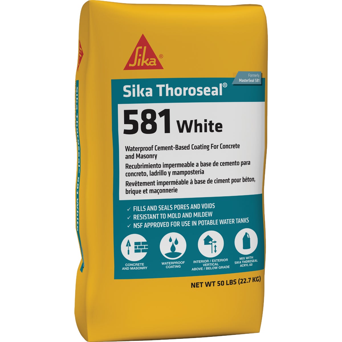 MasterSeal 581 50 Lb. White Masonry Waterproofer