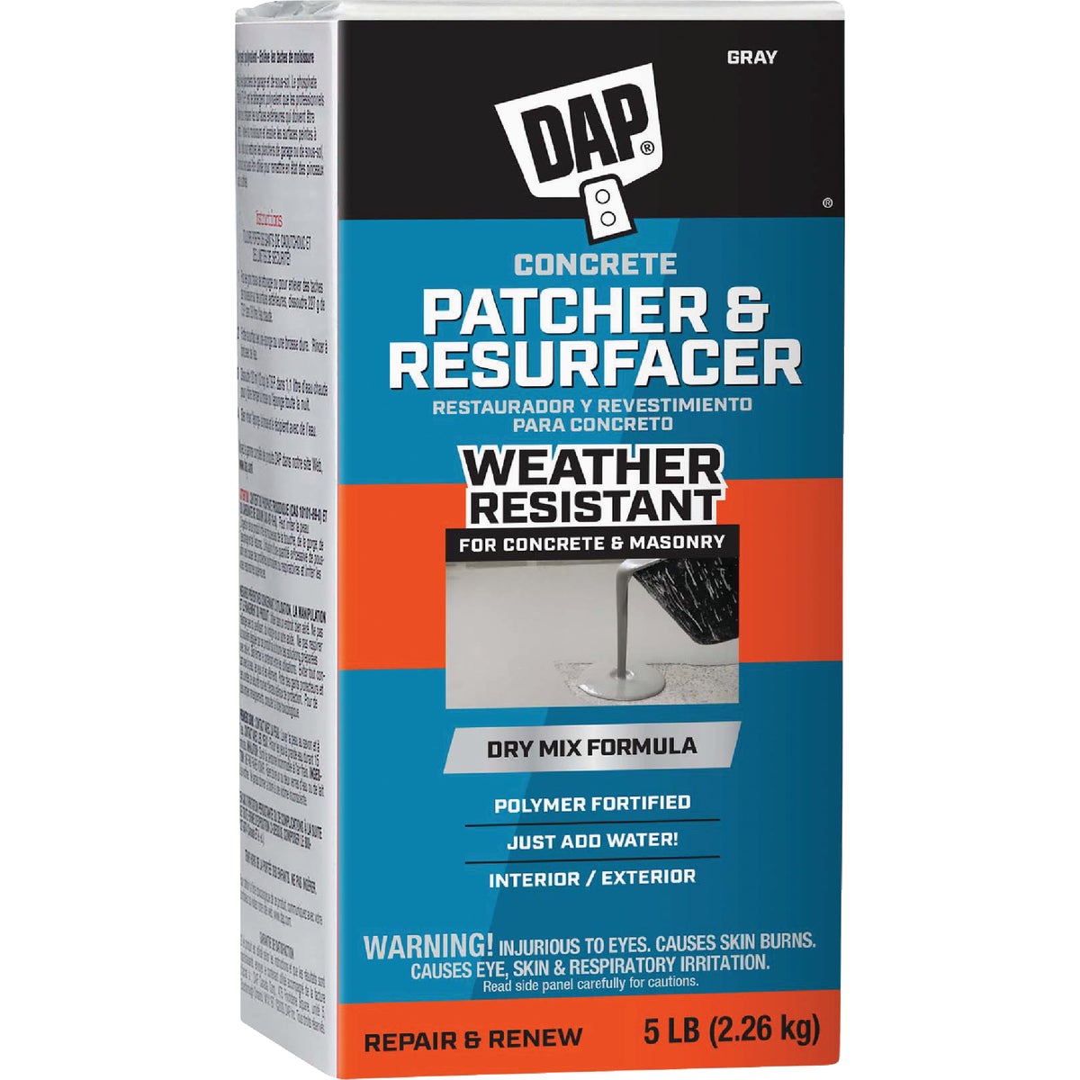 Dap Bondex 5 Lb Dry Mix - Gray Concrete Patch