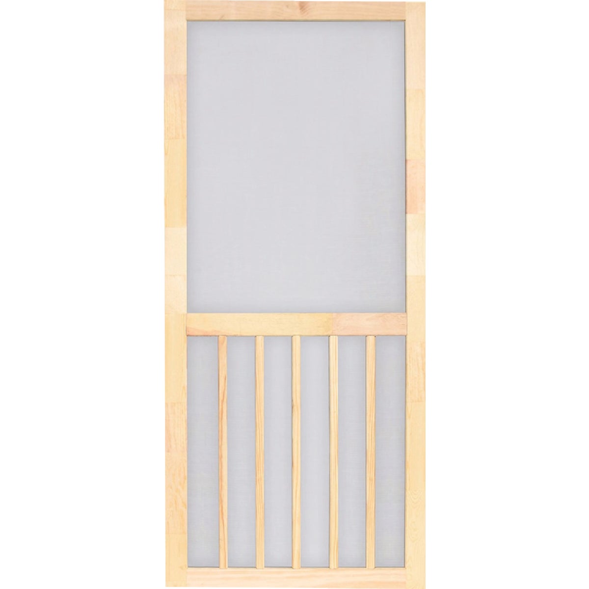 Screen Tight 5-Bar 36 In. W x 80 In. H x 1 In. Thick Natural Wood Screen Door Screen