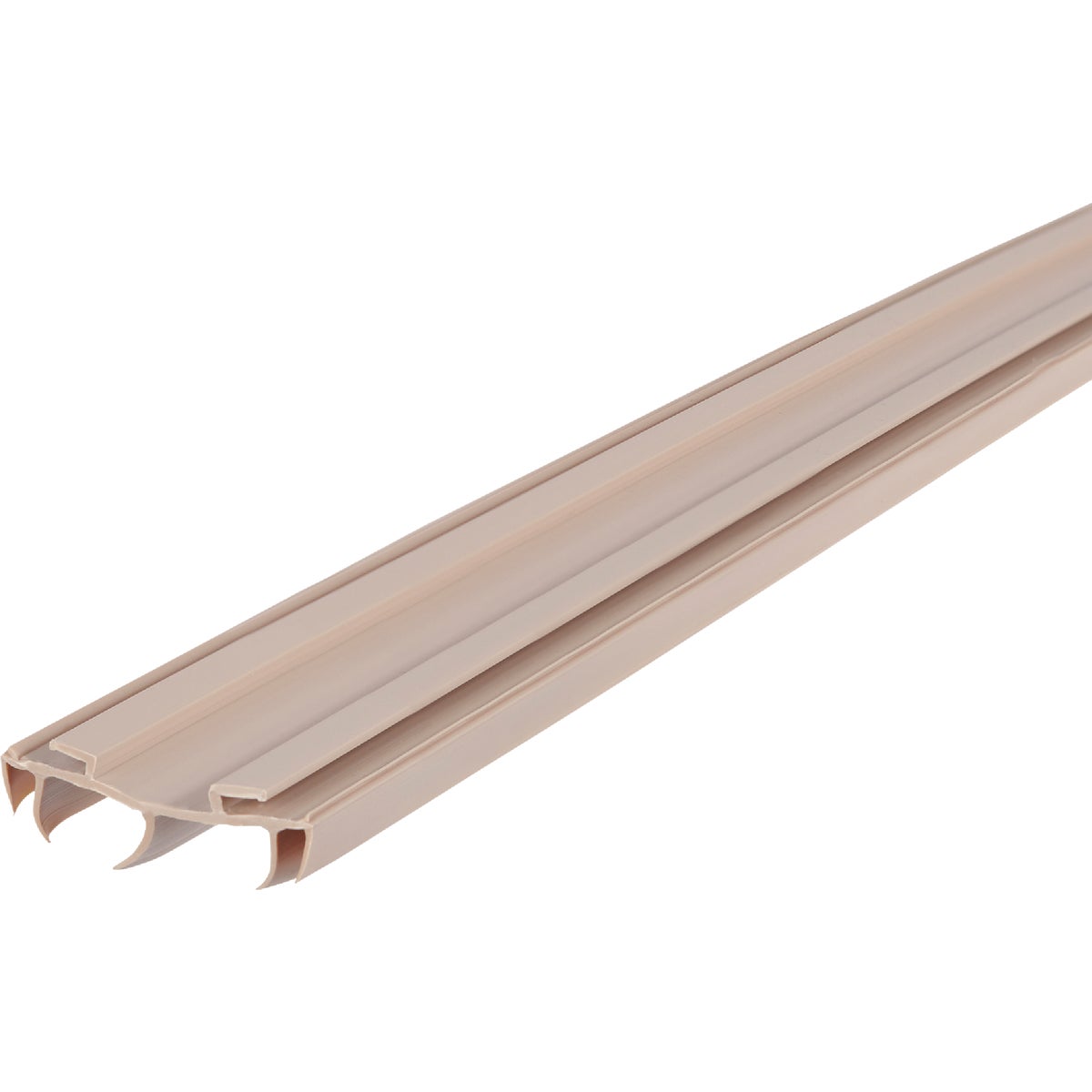 M-D 1.75 In. W. x 0.50 In. H. x 35.75 In. L. Beige Vinyl Door Bottom with Vinyl Fins