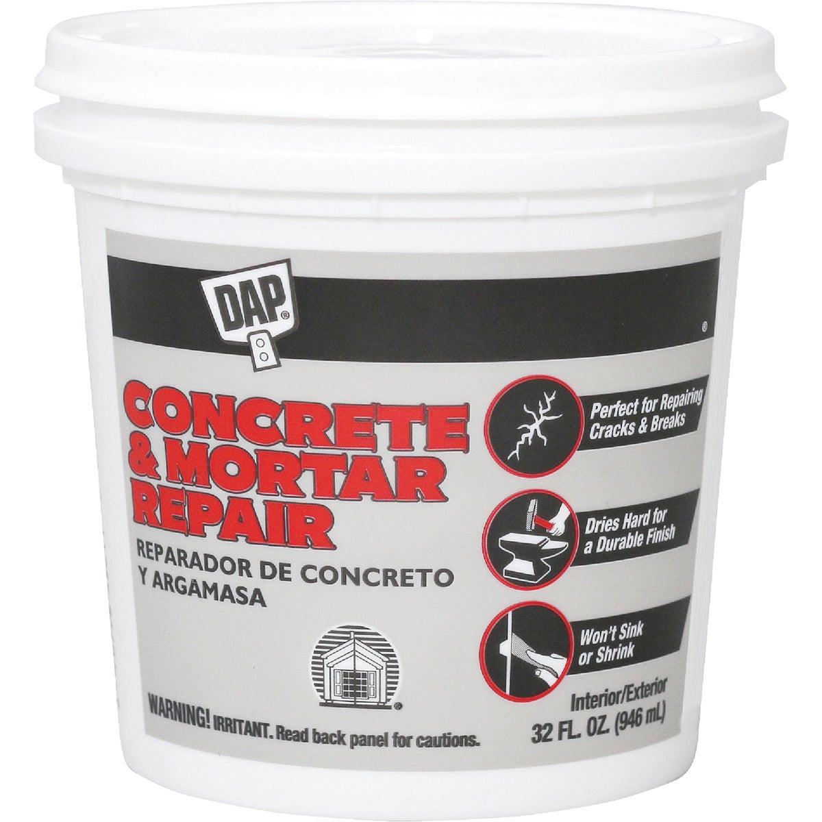 Dap Bondex 1 Qt Pre Mixed Gray Concrete Patch