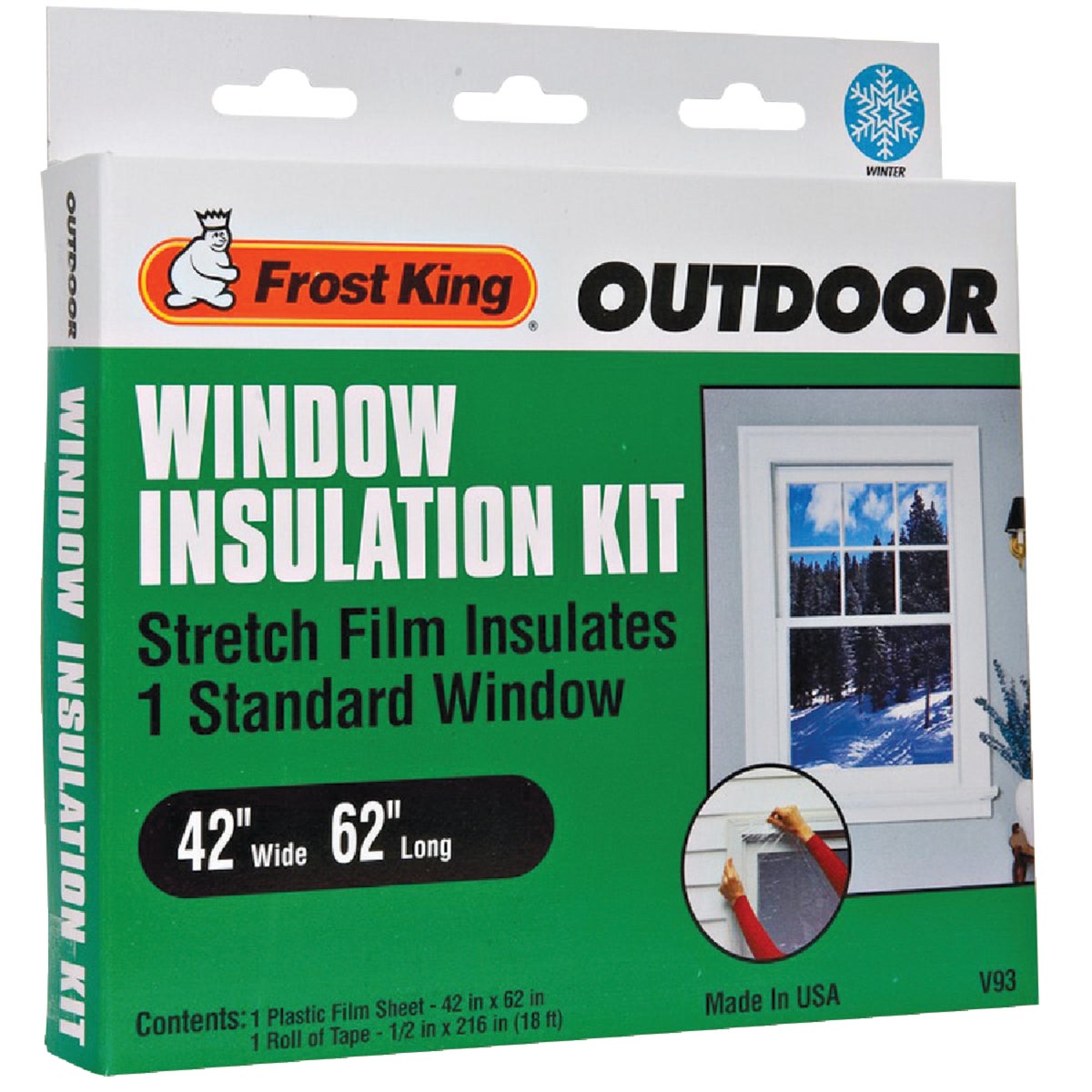 Frost King 42 In. x 62 In. Window Outdoor Stretch Film Kit