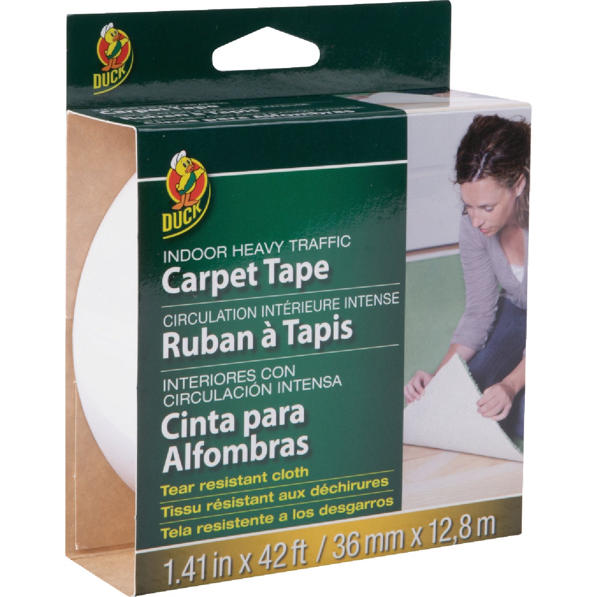 Duck Heavy Traffic 1.5 In. x 42 Ft. Indoor Carpet Tape