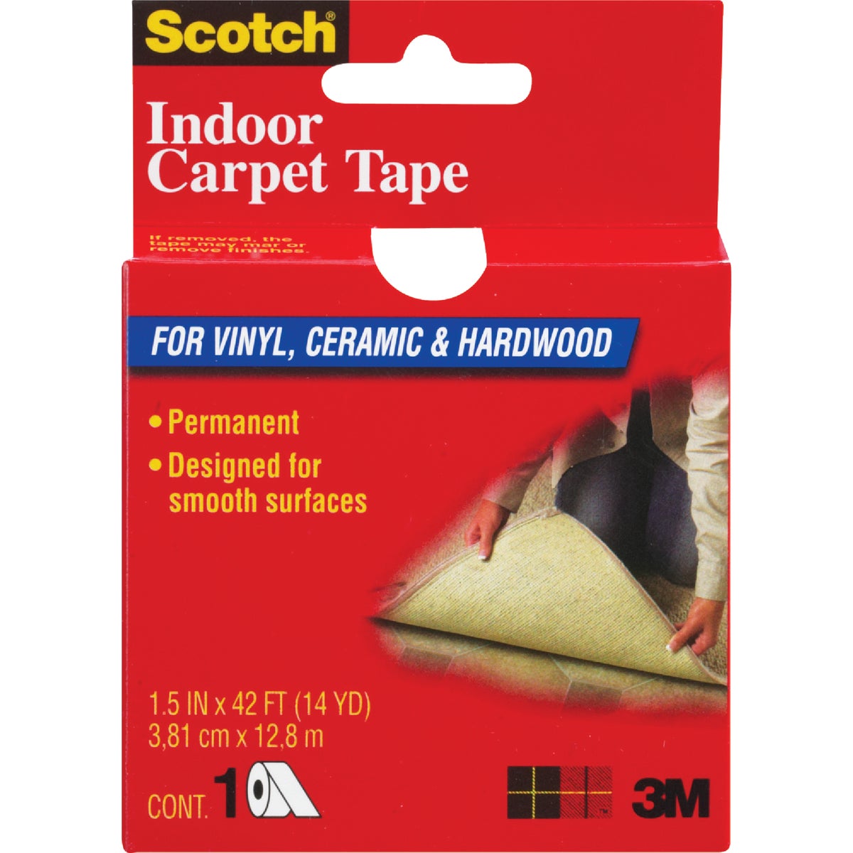 3M Scotch 1.5 In. x 42 Ft. Indoor Carpet Tape