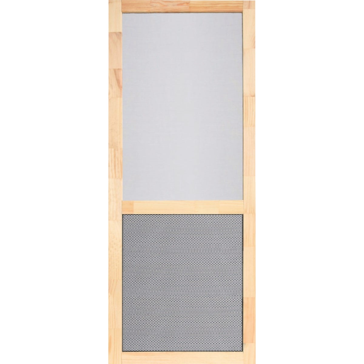 Screen Tight Century Pet Guard 36 In. W x 80 In. H x 1 1/8 In. Thick Natural Wood Screen Door