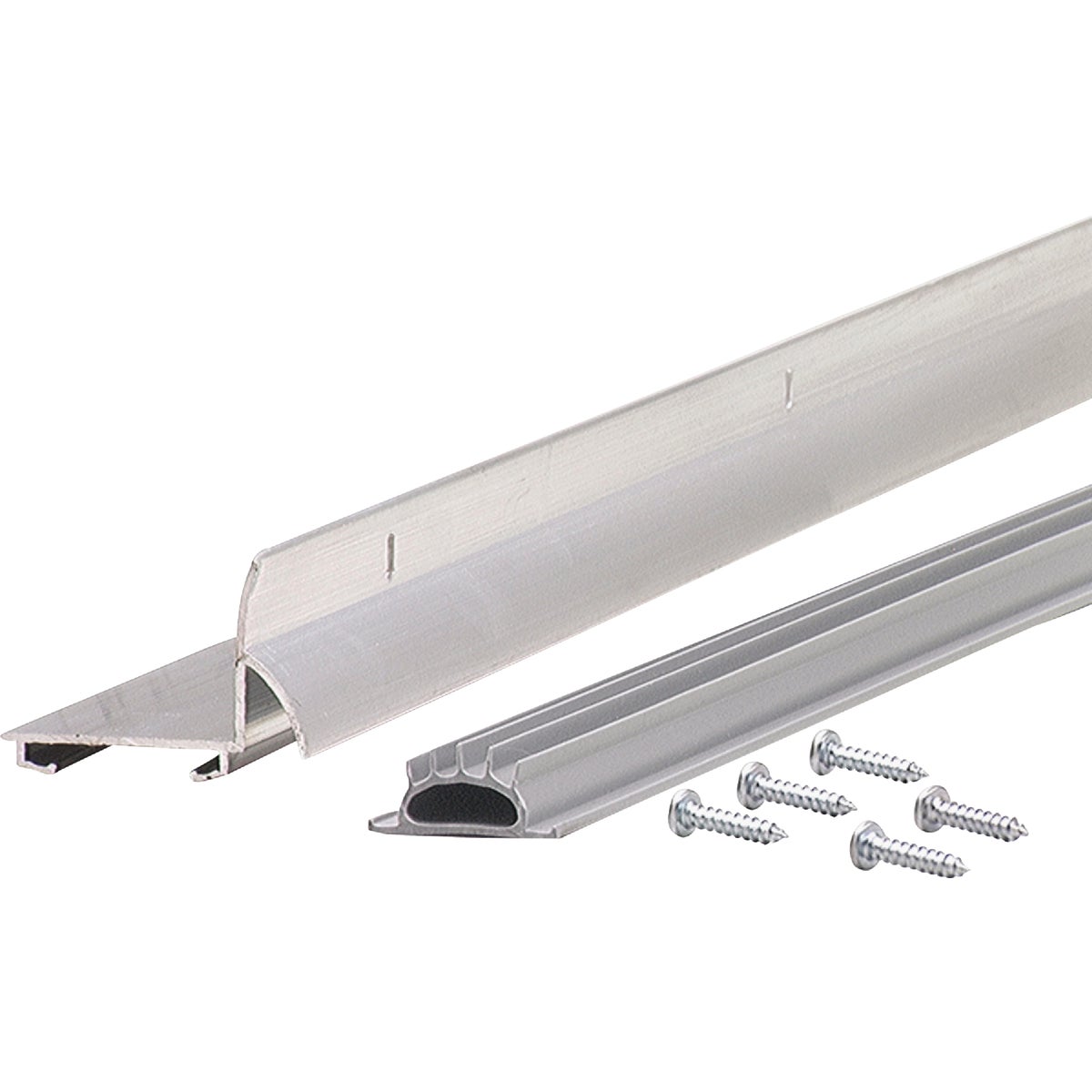 M-D Ultra 1.75 In. W. x 1.25 In. H. x 36 In. L. Mill Vinyl L-Shaped Door Bottom with Drip Cap for 1-3/8 & 1-3/4 In. Door