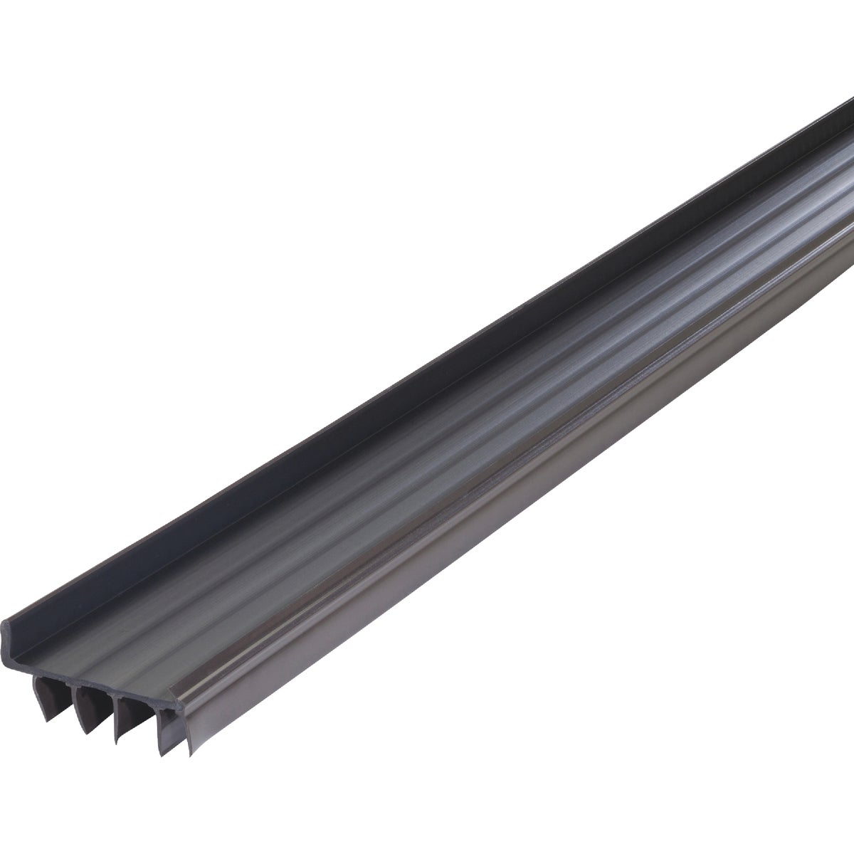 M-D 1.75 In. W. x 1.75 In. H. x 36 In. L. Brown Vinyl Door Bottom with Vinyl Fins for 1-3/4 In. Door