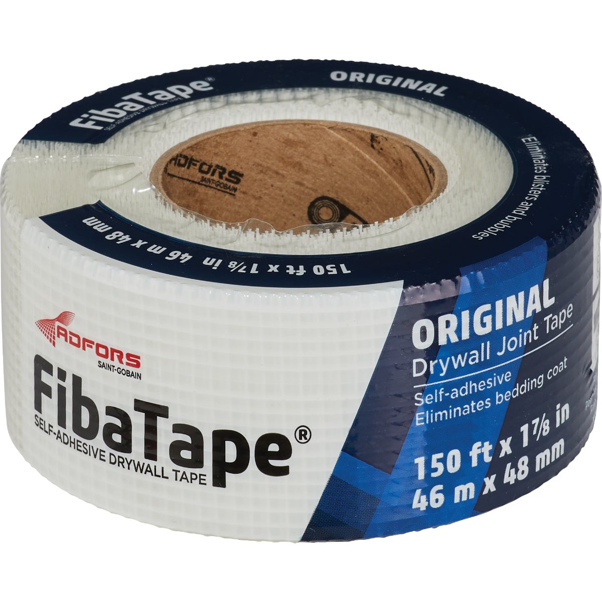 FibaTape 1-7/8 In. x 150 Ft. White Self-Adhesive Joint Drywall Tape