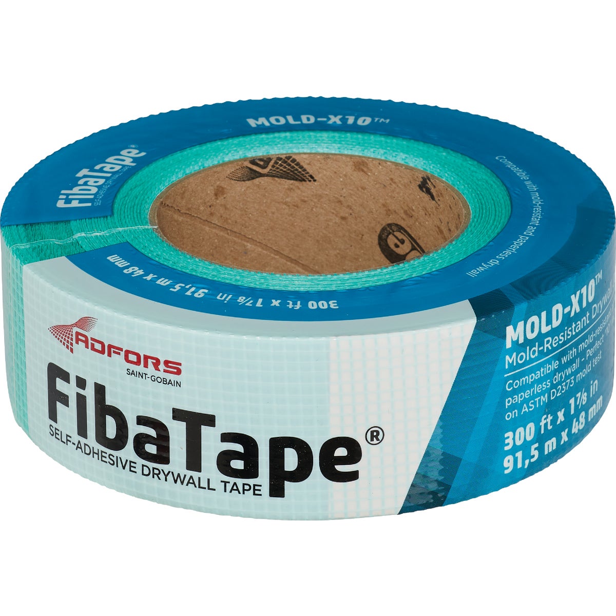 FibaTape Mold-X10 1-7/8 In. X 300 Ft. Mold & Mildew-Resistant Joint Drywall Tape