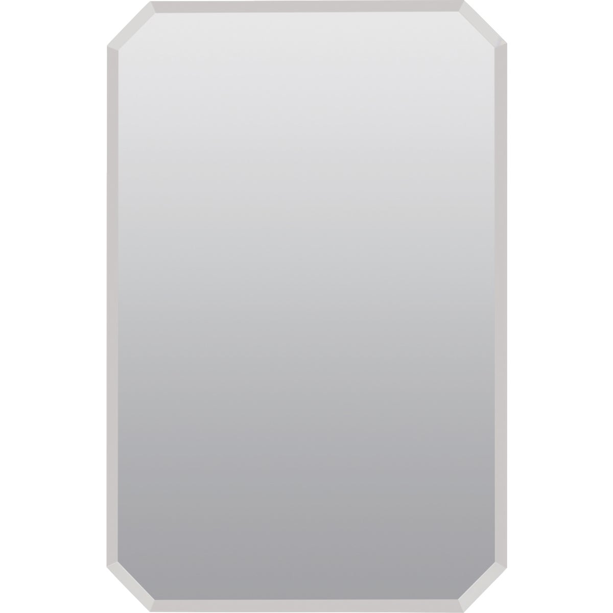 Zenith Frameless Beveled 16 In. W x 24 In. H x 4-1/2 In. D Single Mirror Surface/Recess Mount Octagon Medicine Cabinet