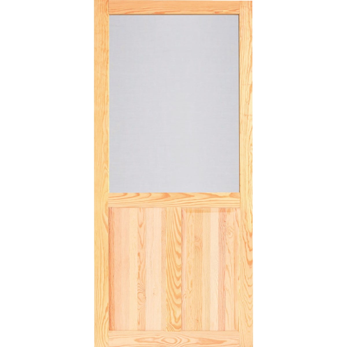 Screen Tight Pioneer 32 In. W x 80 In. H x 1 In. Thick Natural Wood Screen Door