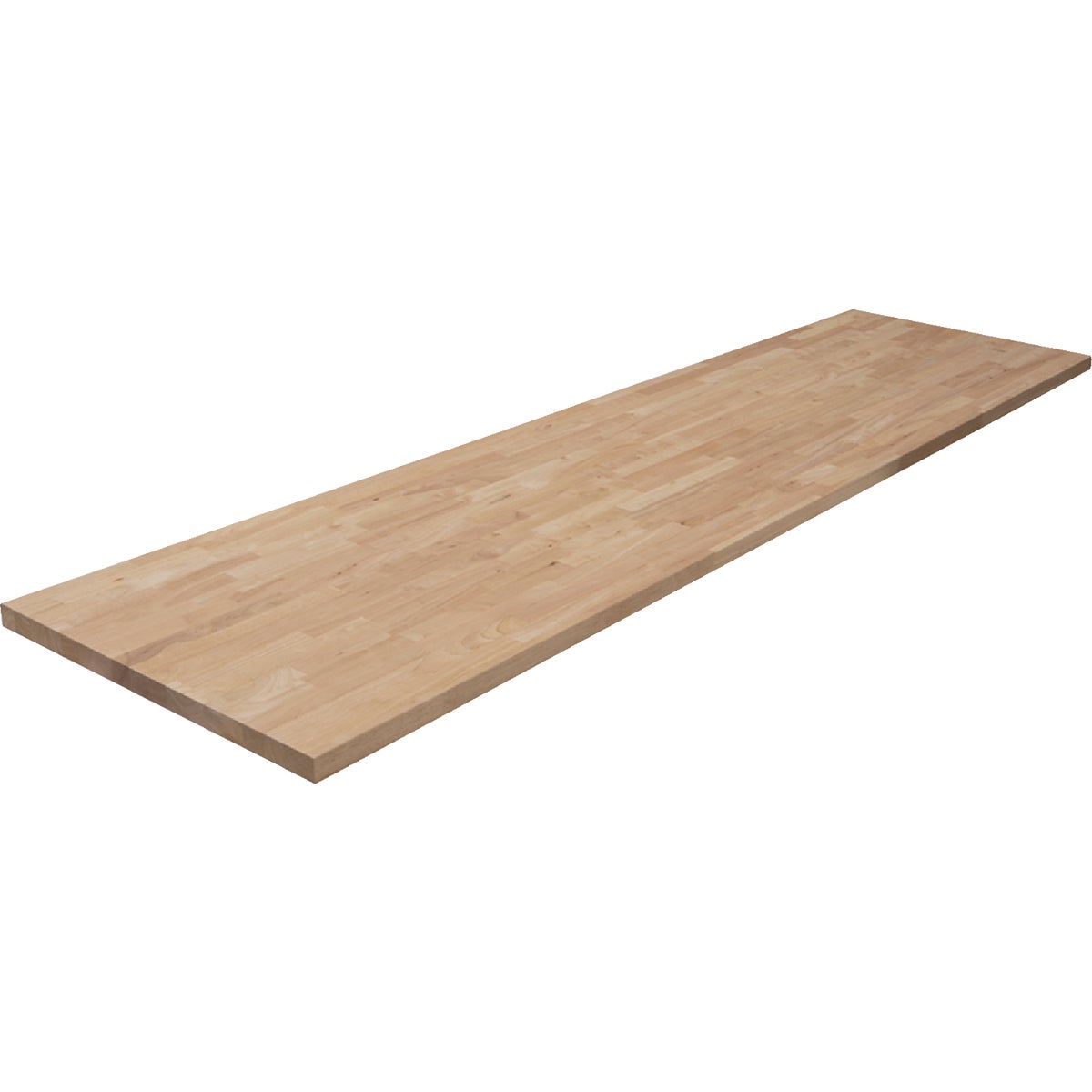 VT Industries CenterPointe 25 In. x 98 In. x 1.5 In. Unfinished Hevea Wood Butcher Block Countertop