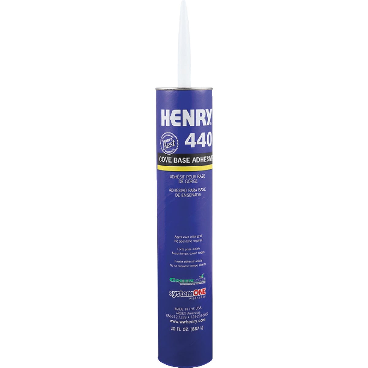 Henry Cove Base Adhesive, 30 Oz.