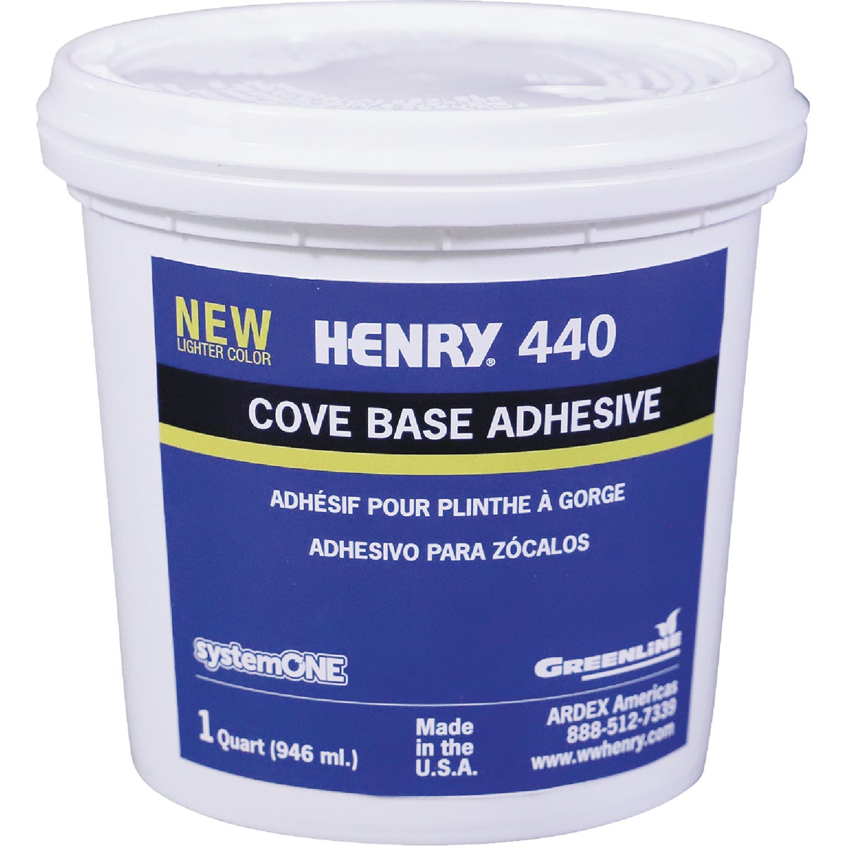 Henry 440 Cove Base Adhesive, 1 Qt.