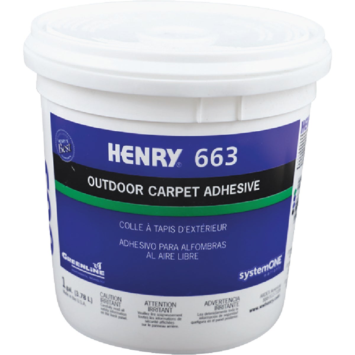 Henry Premium Outdoor Carpet Adhesive, Gallon