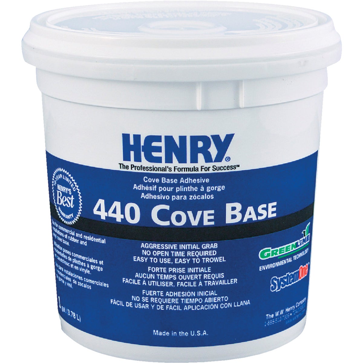 Henry Cove Base Adhesive, 1 Gal. 