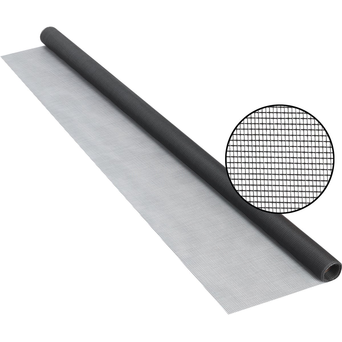 Phifer 24 In. x 84 In. Charcoal Fiberglass Screen Cloth Ready Rolls