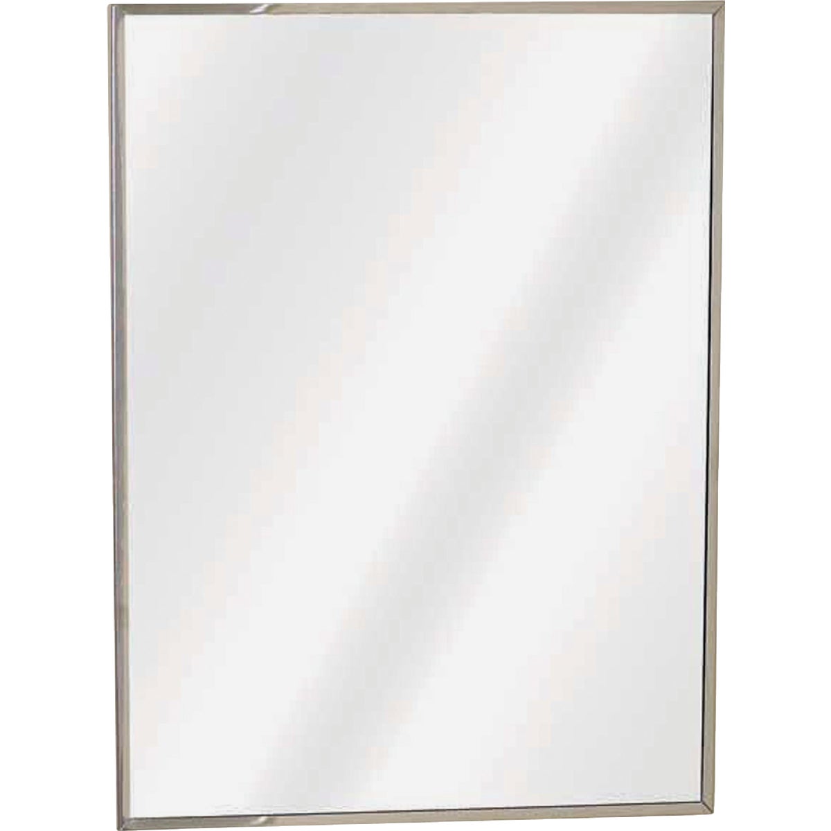 Zenith Stainless Steel 16-1/8 In. W x 20-1/8 In. H x 3-1/4 In. D Single Mirror Surface/Recess Mount Medicine Cabinet