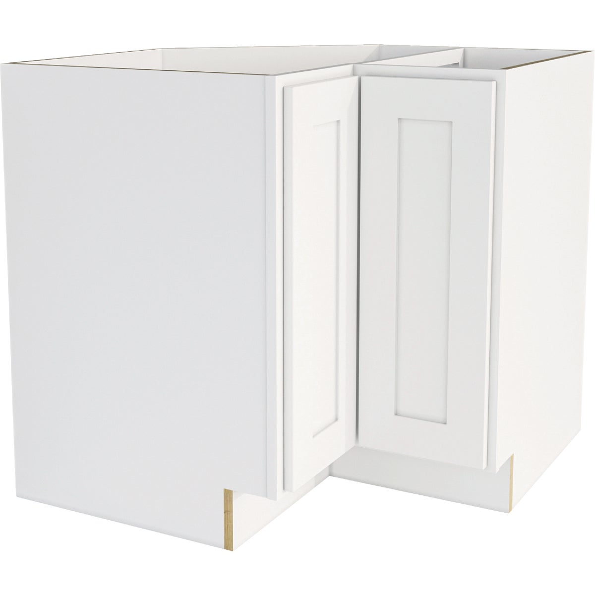 CraftMark Plymouth Shaker 36 In. W x 24 In. D x 34. 5 In H Ready To Assemble White Corner Base Kitchen Cabinet