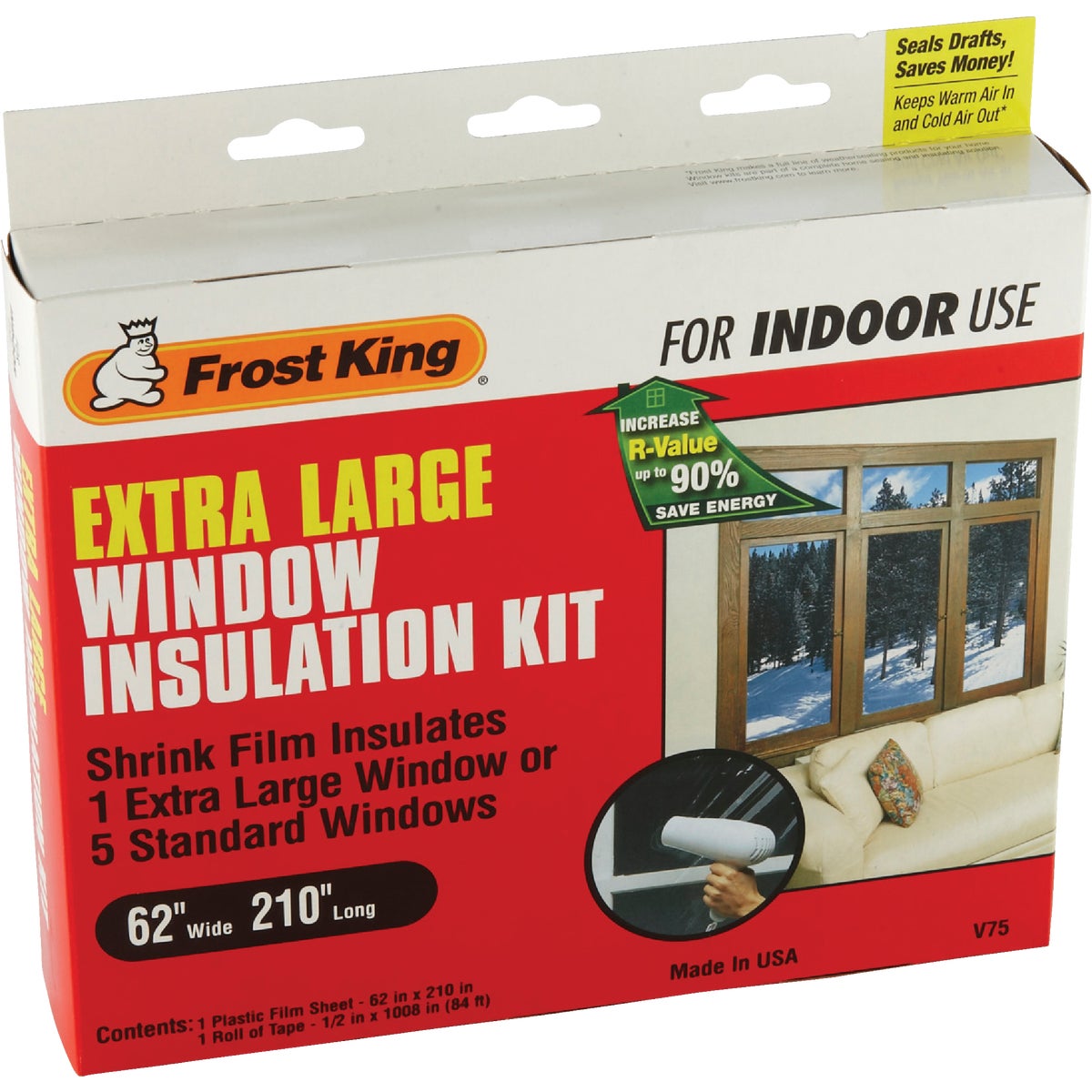 Frost King 62 In. x 210 In. Indoor Shrink Film Window Kit