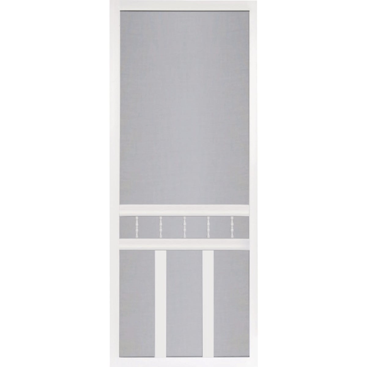 Screen Tight Waccamaw 32 In. W x 80 In. H x 1 In. Thick White Vinyl Screen Door