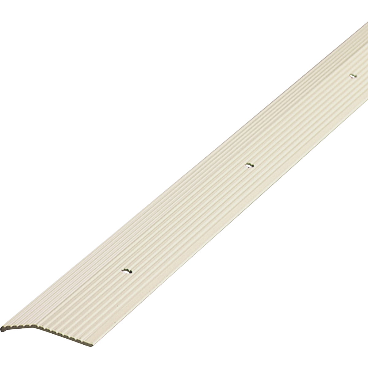 M-D Almond Fluted 1-3/8 In. x 3 Ft. Aluminum Carpet Trim Bar, Wide