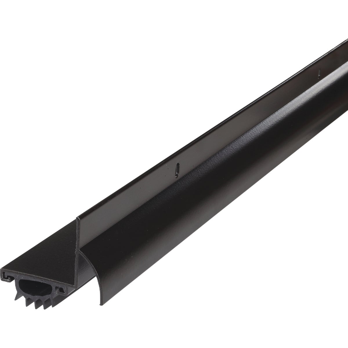 M-D 1.75 In. W. x 1.25 In. H. x 36 In. L. Bronze Vinyl L-Shaped Door Bottom with Drip Cap for 1-3/8 & 1-3/4 In. Door