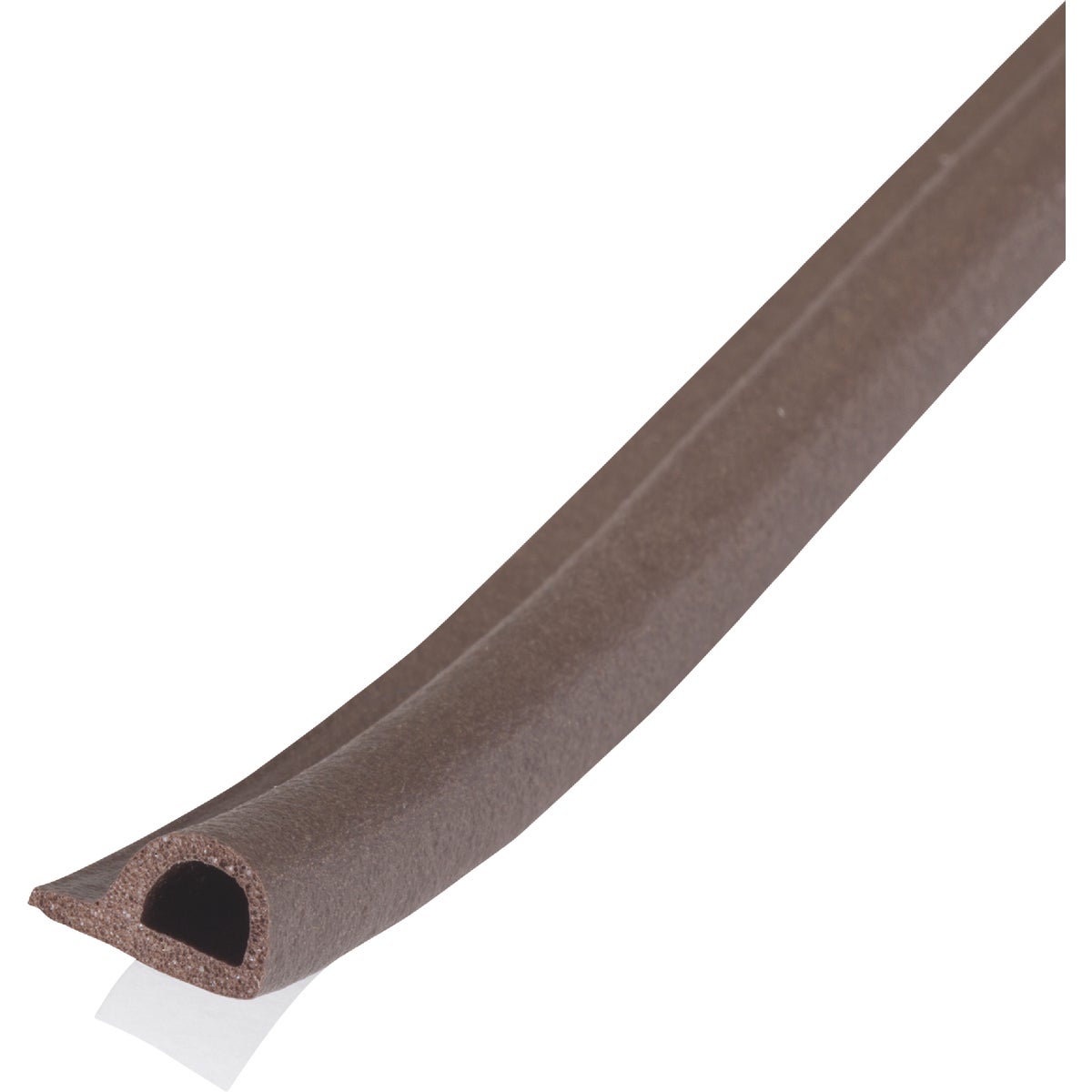 M-D Brown 17' 3/8"  Extreme Temp Medium Gap Rubber Weatherstrip, Brown