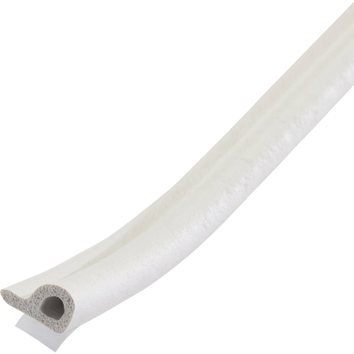 M-D Brown 17' 3/8"  Extreme Temp Medium Gap Rubber Weatherstrip, White